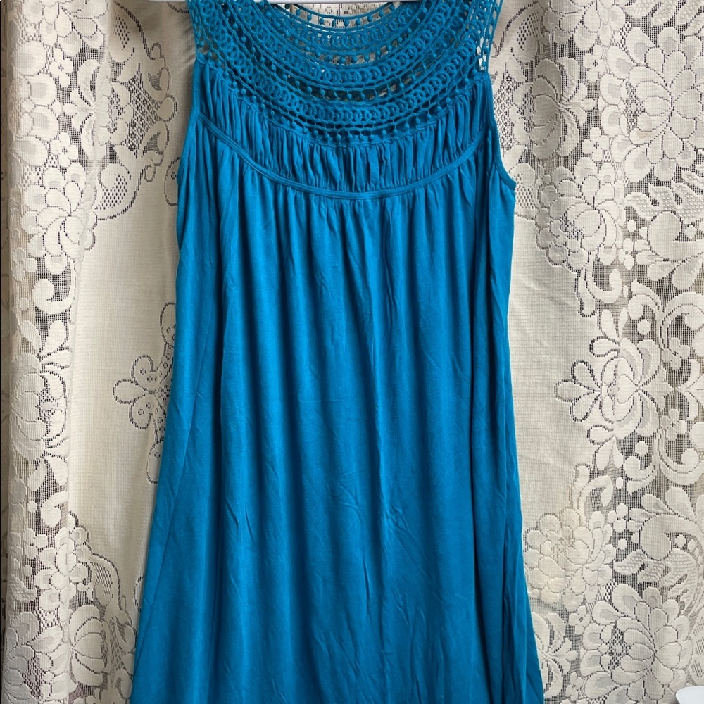 Kenneth Cole Reaction Teal Nightgown/Lounge Dress - Picture 1 of 8